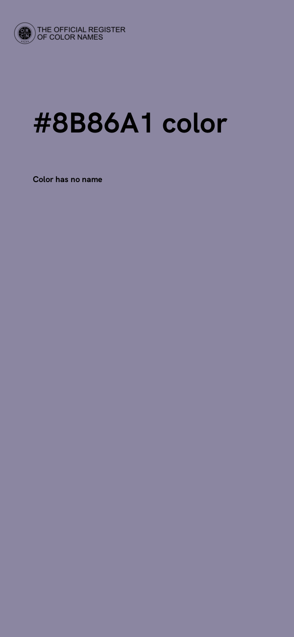 #8B86A1 color image