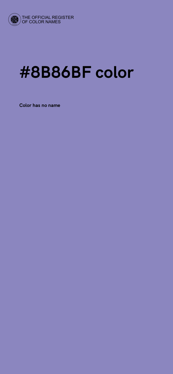 #8B86BF color image