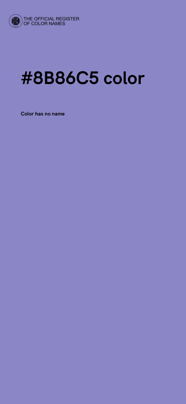 #8B86C5 color image