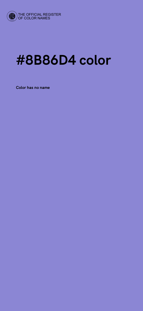 #8B86D4 color image