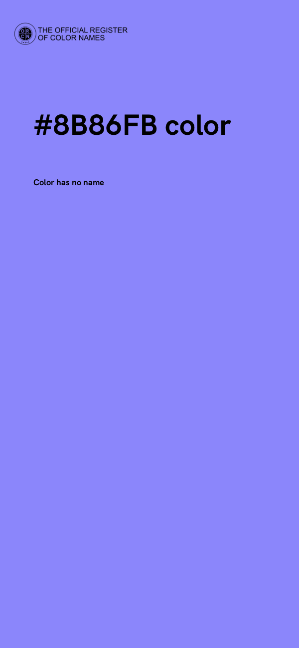 #8B86FB color image