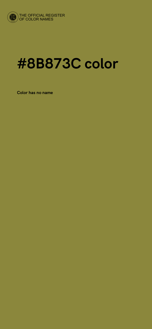 #8B873C color image