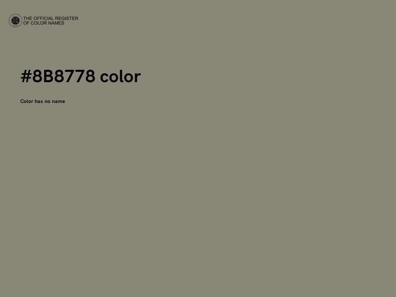 #8B8778 color image