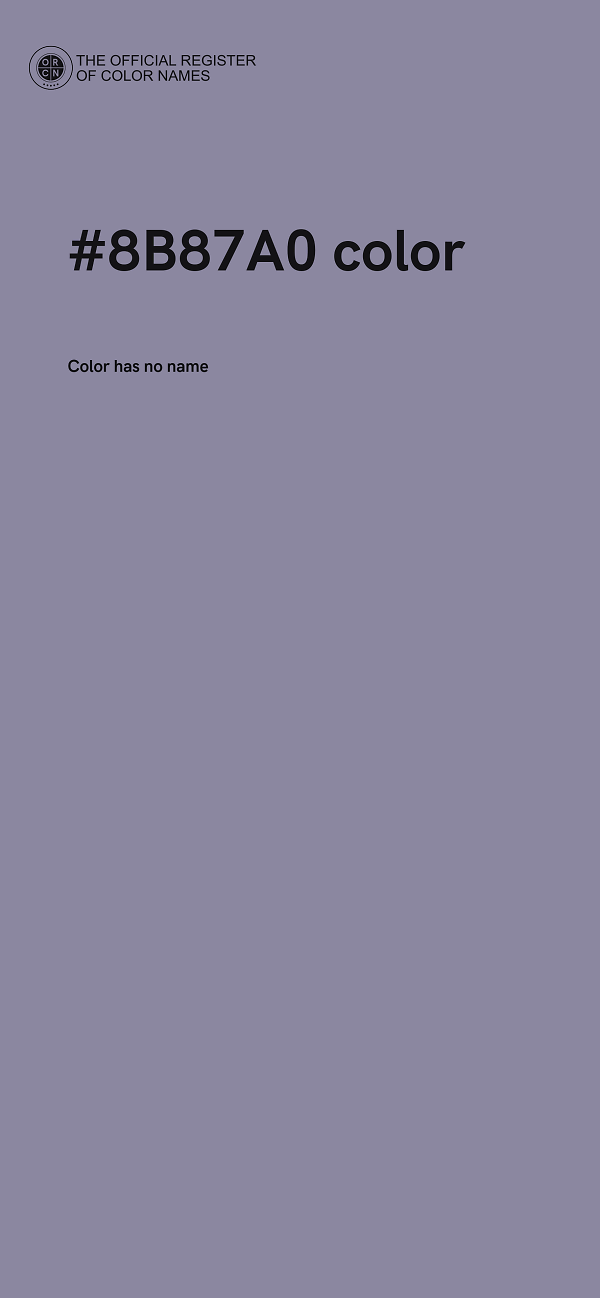#8B87A0 color image