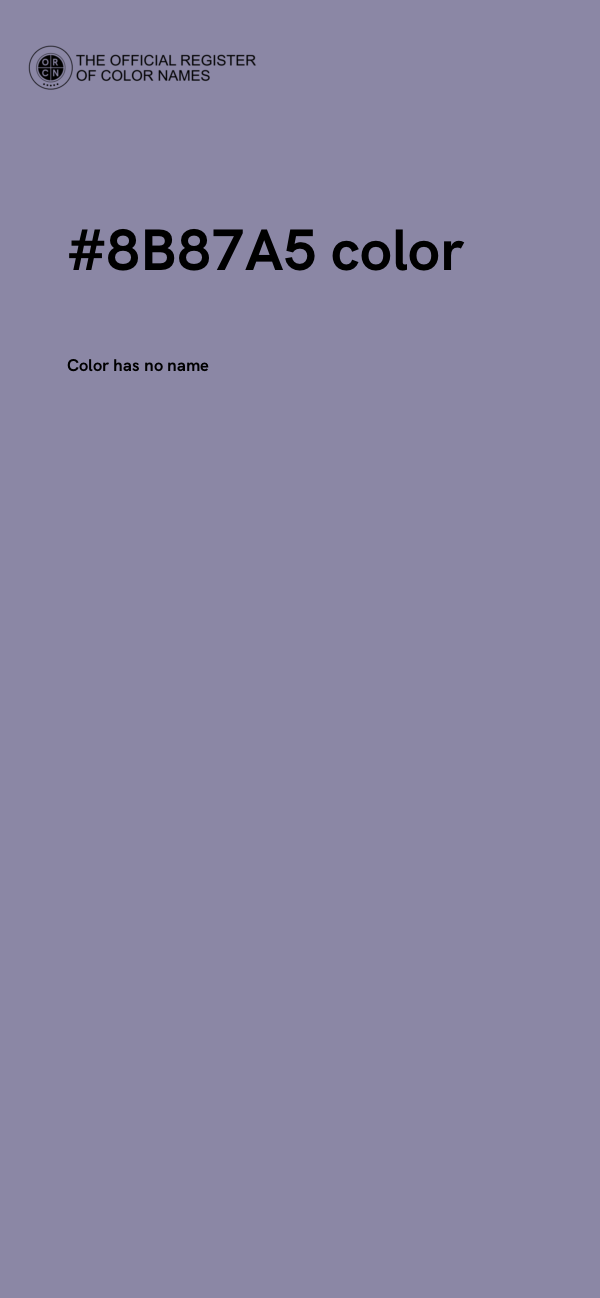 #8B87A5 color image