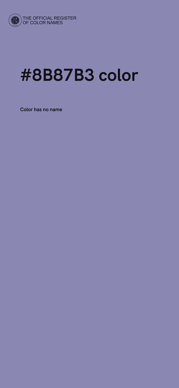 #8B87B3 color image