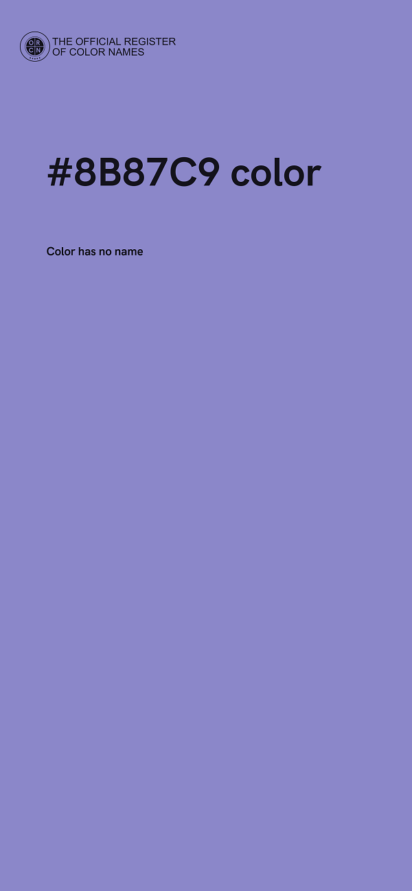 #8B87C9 color image