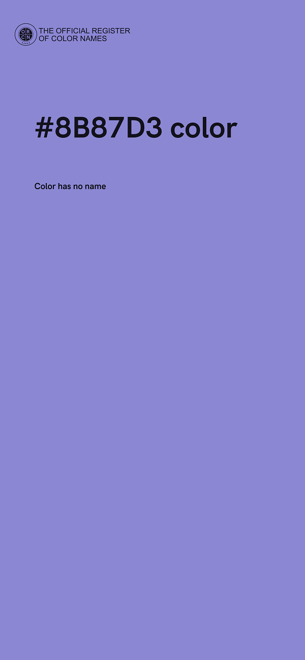 #8B87D3 color image