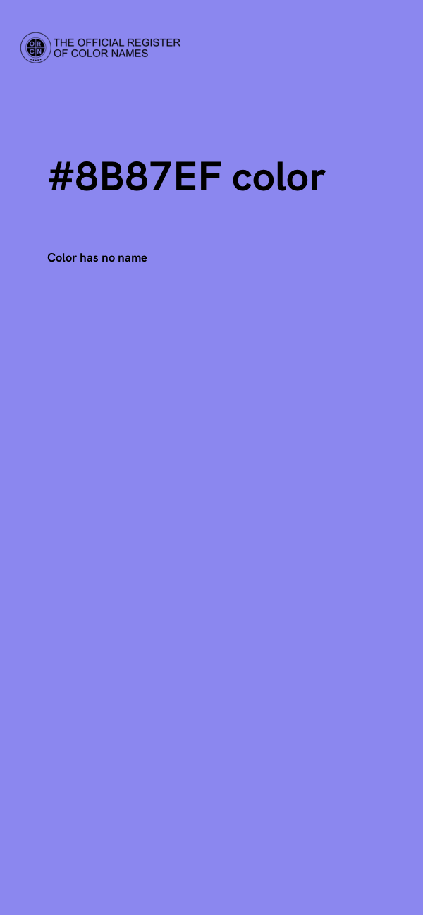 #8B87EF color image