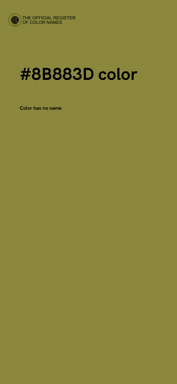 #8B883D color image