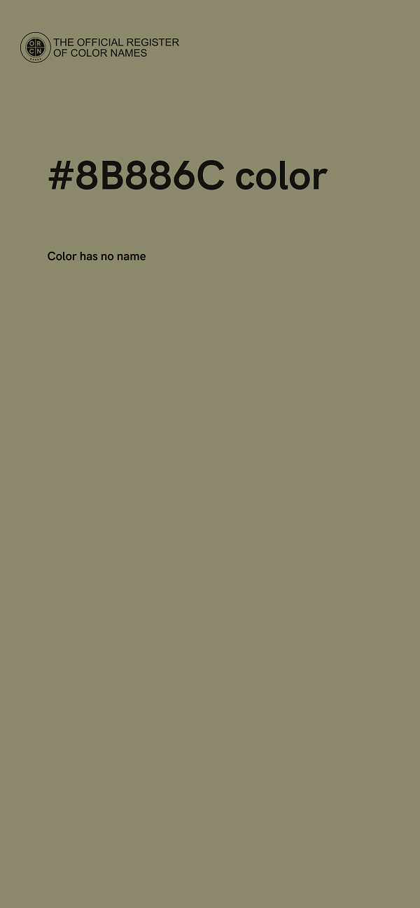 #8B886C color image