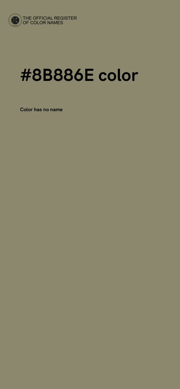 #8B886E color image
