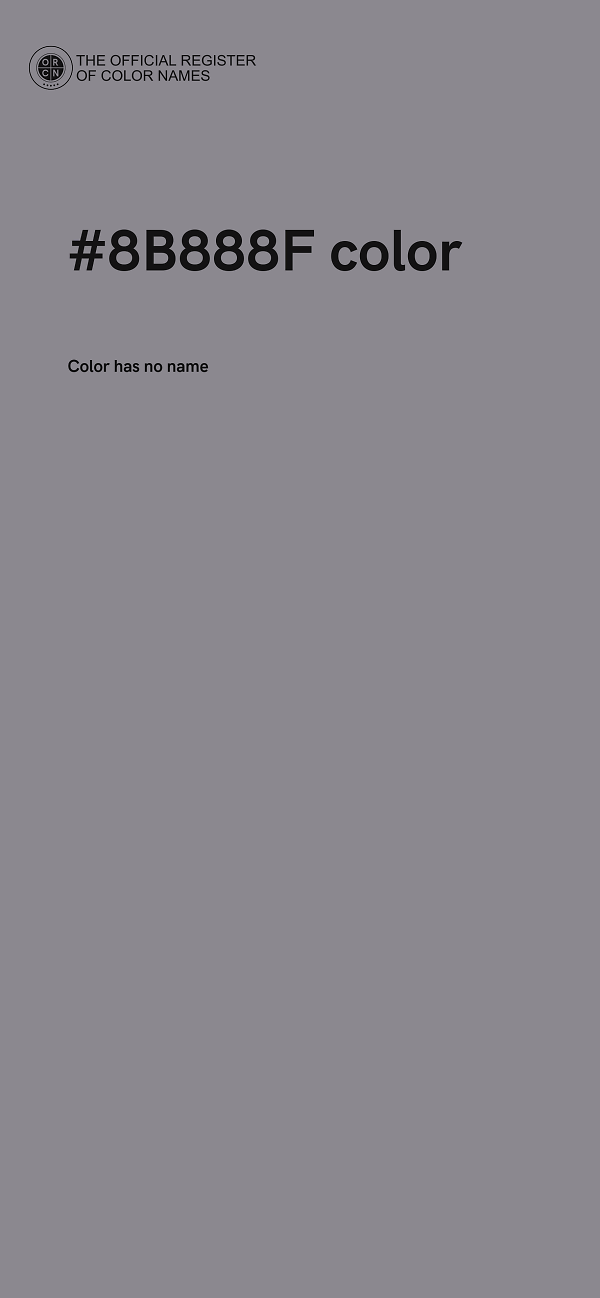 #8B888F color image