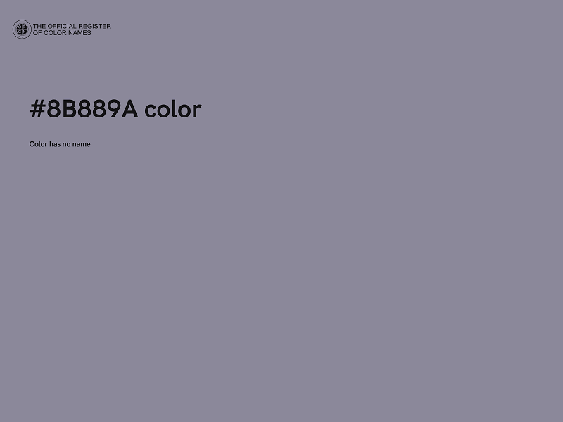 #8B889A color image