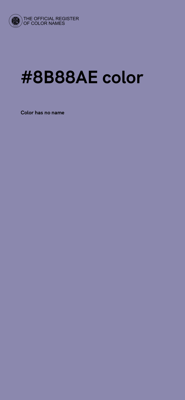 #8B88AE color image