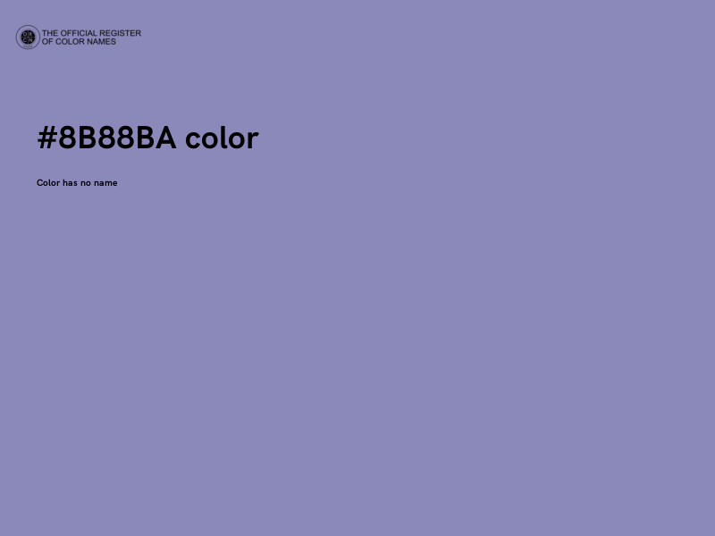 #8B88BA color image