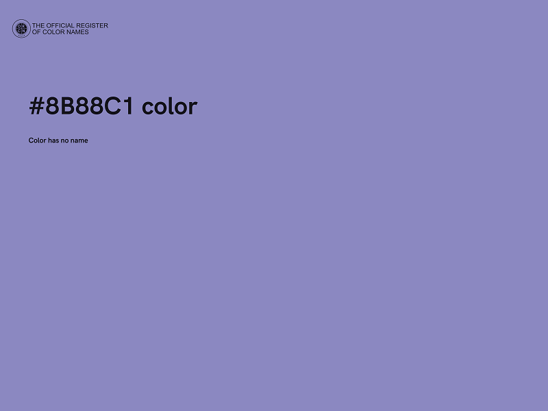 #8B88C1 color image