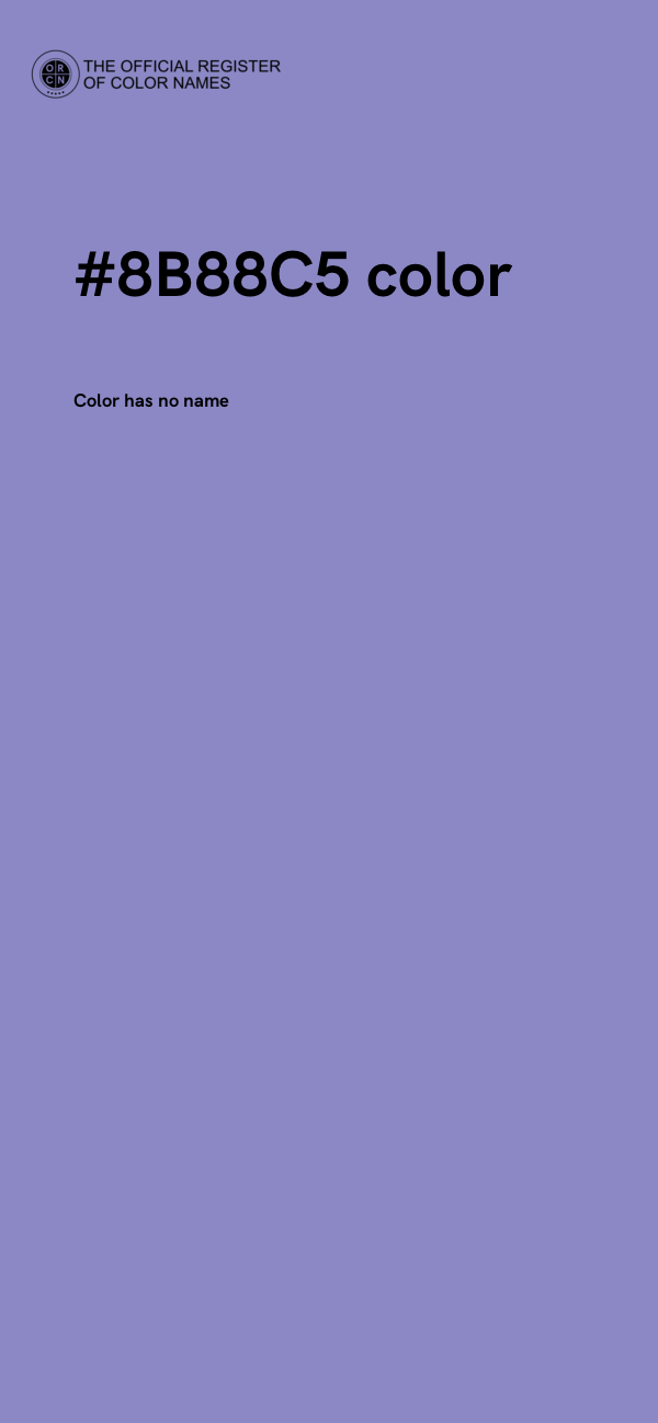 #8B88C5 color image