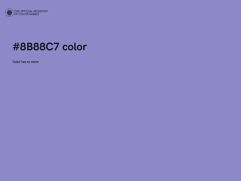 #8B88C7 color image