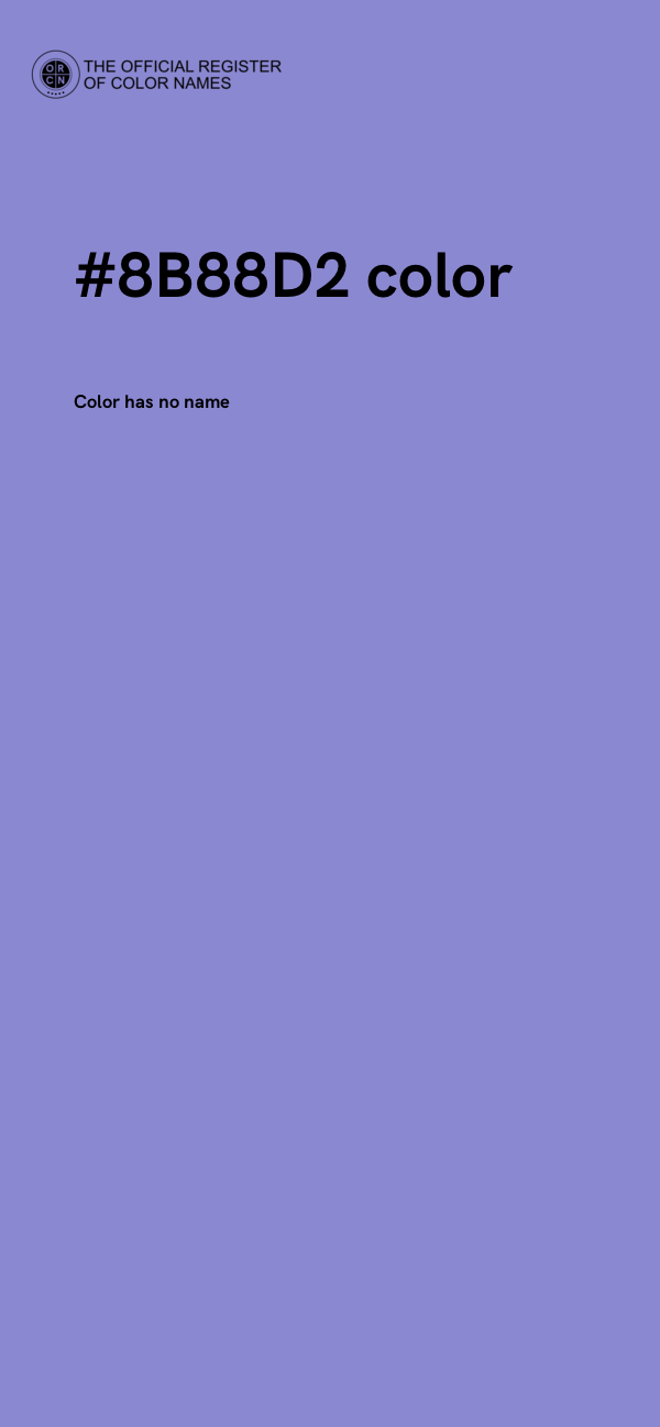 #8B88D2 color image