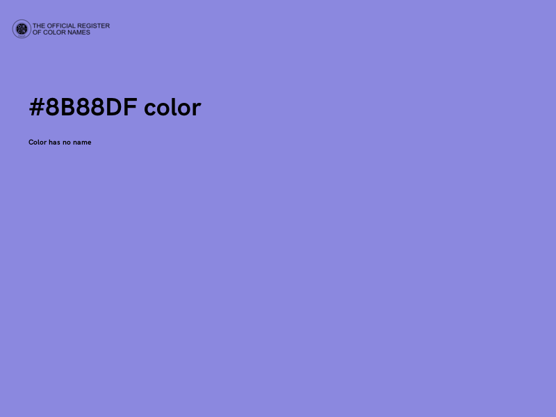#8B88DF color image