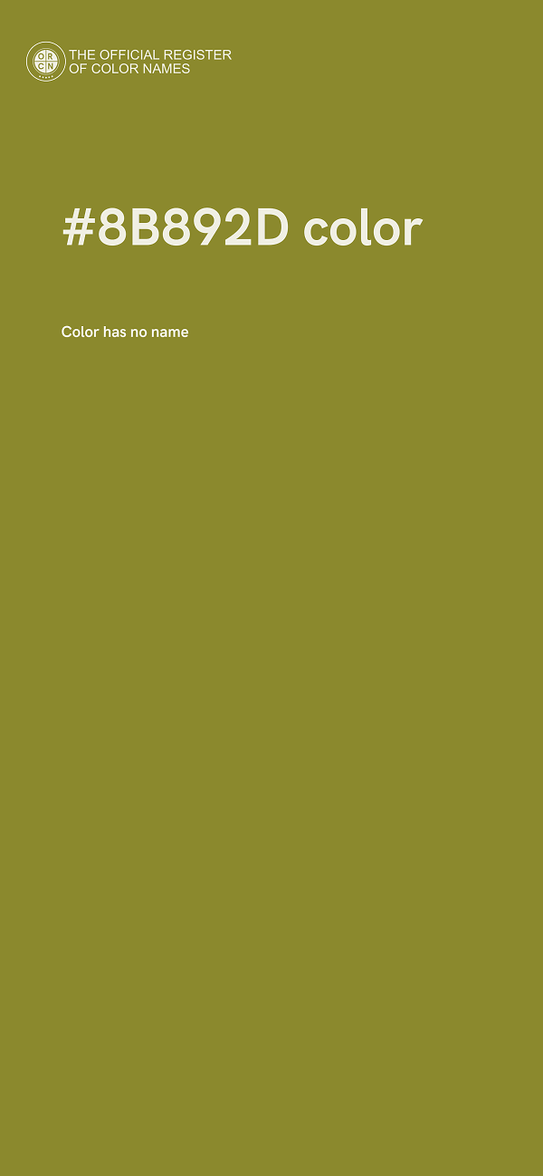 #8B892D color image