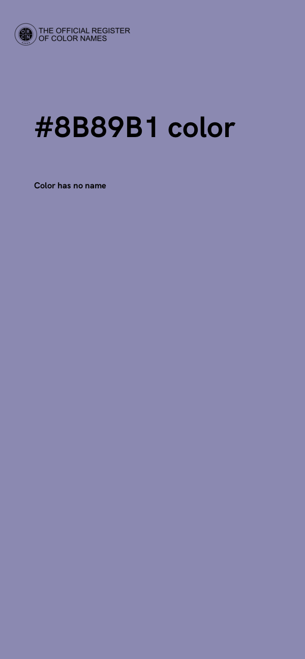 #8B89B1 color image