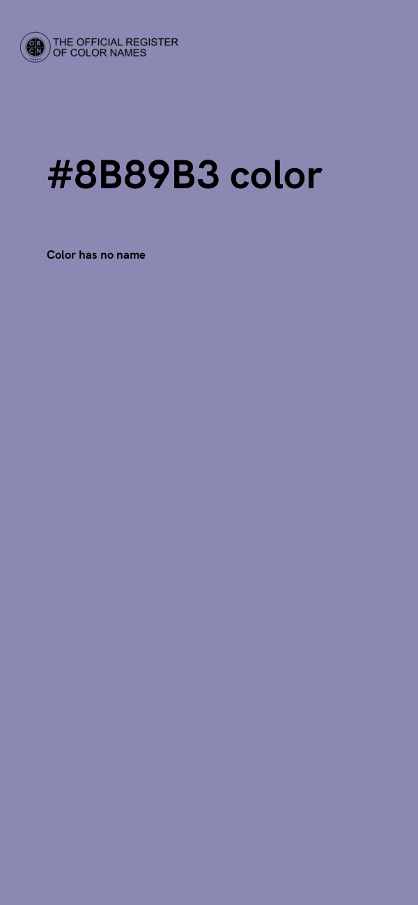 #8B89B3 color image