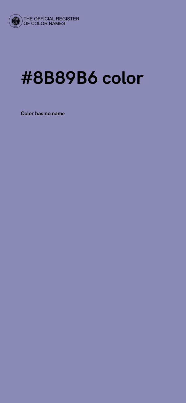 #8B89B6 color image