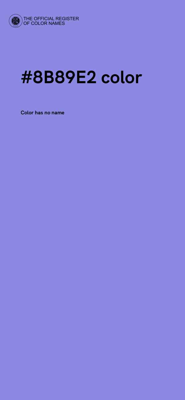 #8B89E2 color image