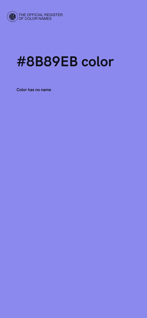 #8B89EB color image