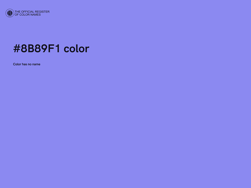 #8B89F1 color image