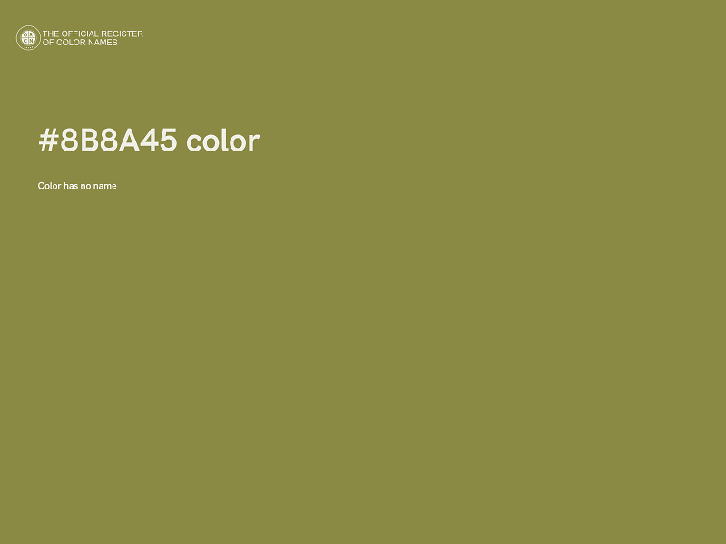 #8B8A45 color image