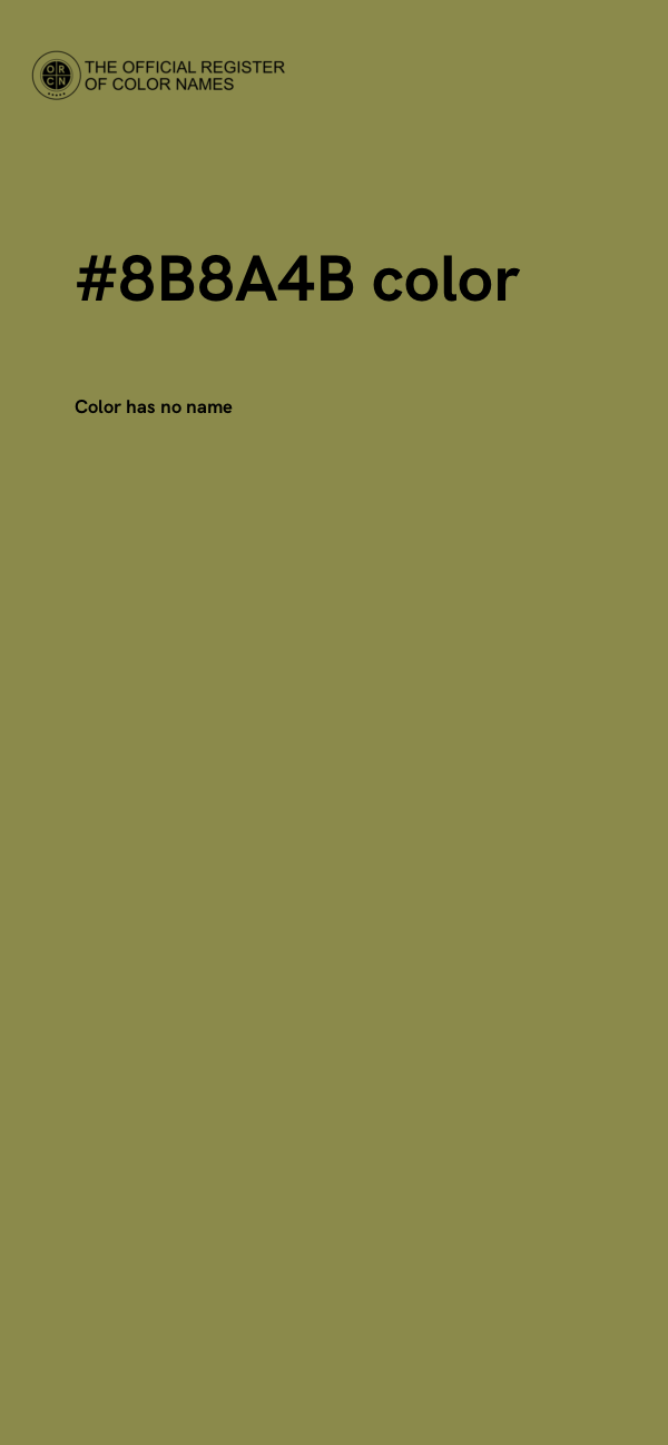 #8B8A4B color image