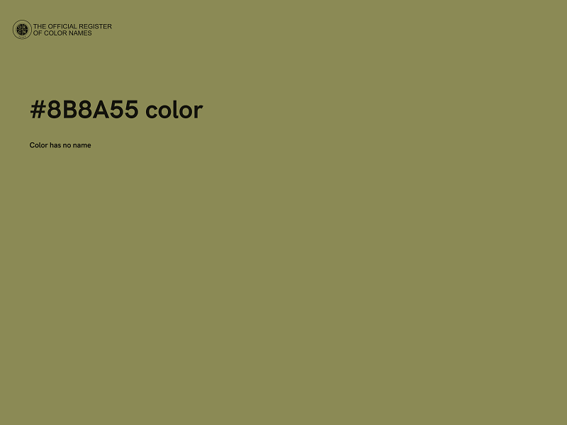 #8B8A55 color image