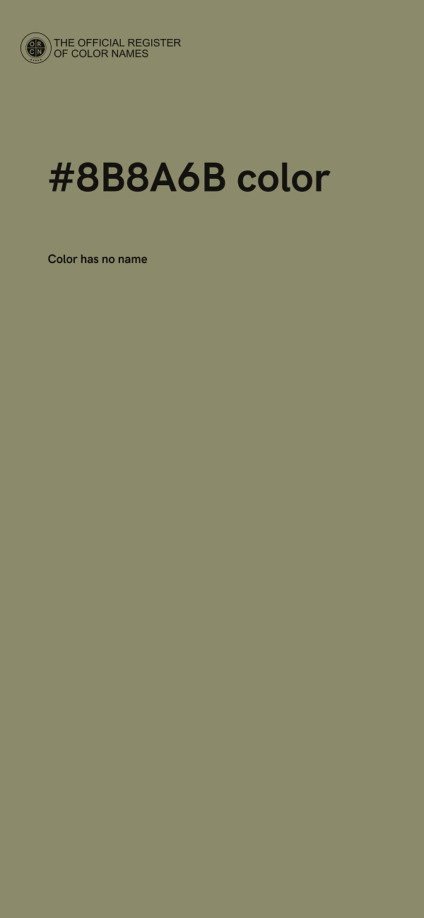 #8B8A6B color image