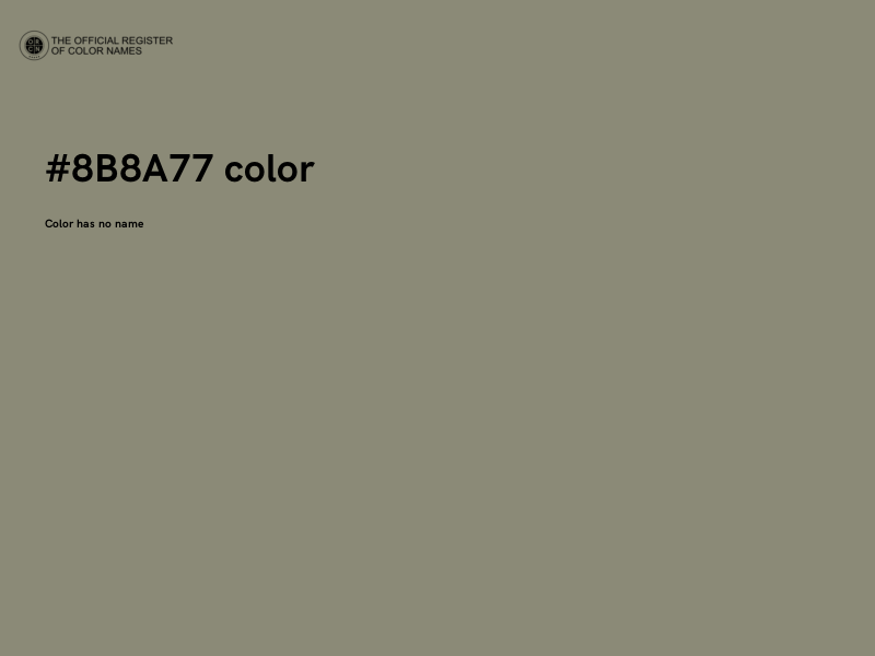 #8B8A77 color image