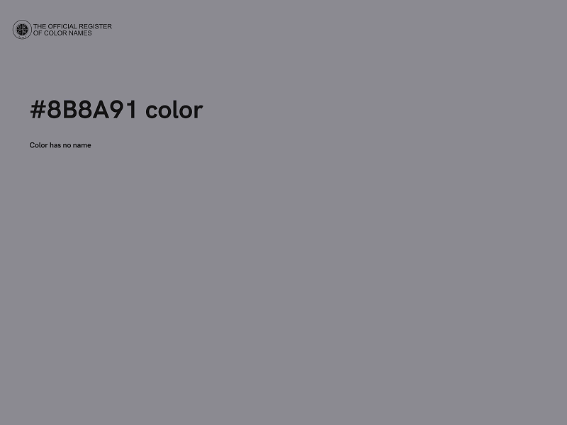 #8B8A91 color image