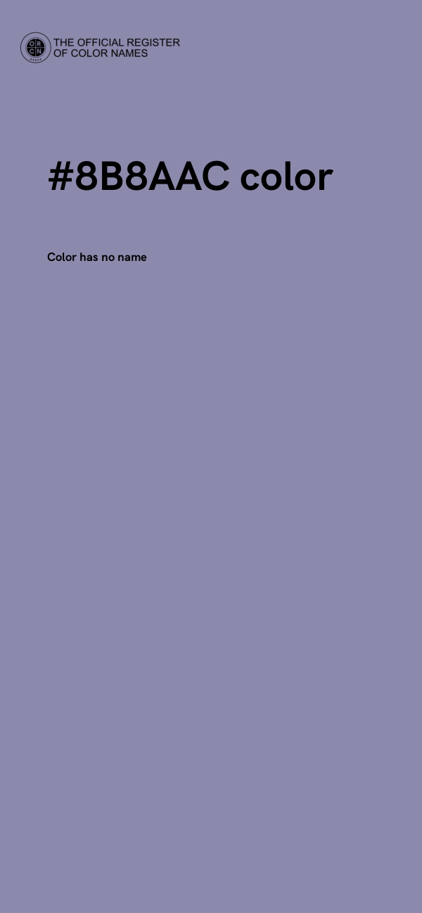 #8B8AAC color image