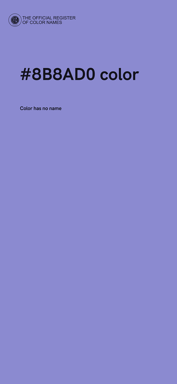 #8B8AD0 color image