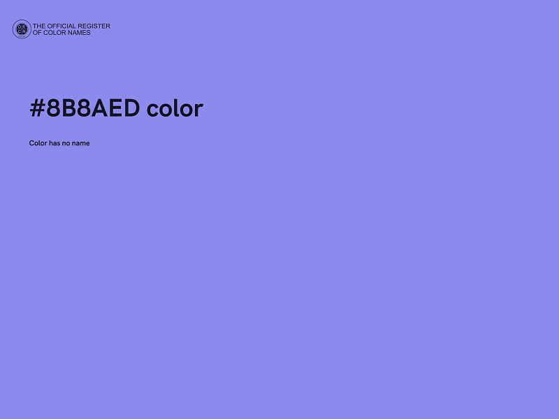 #8B8AED color image