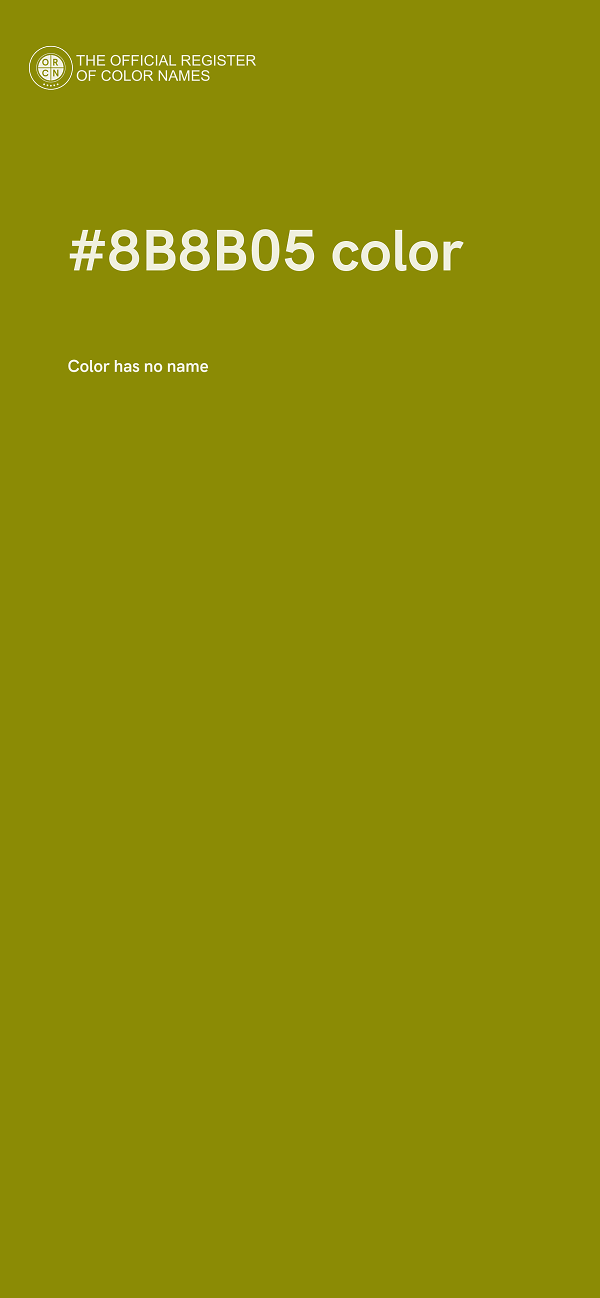 #8B8B05 color image