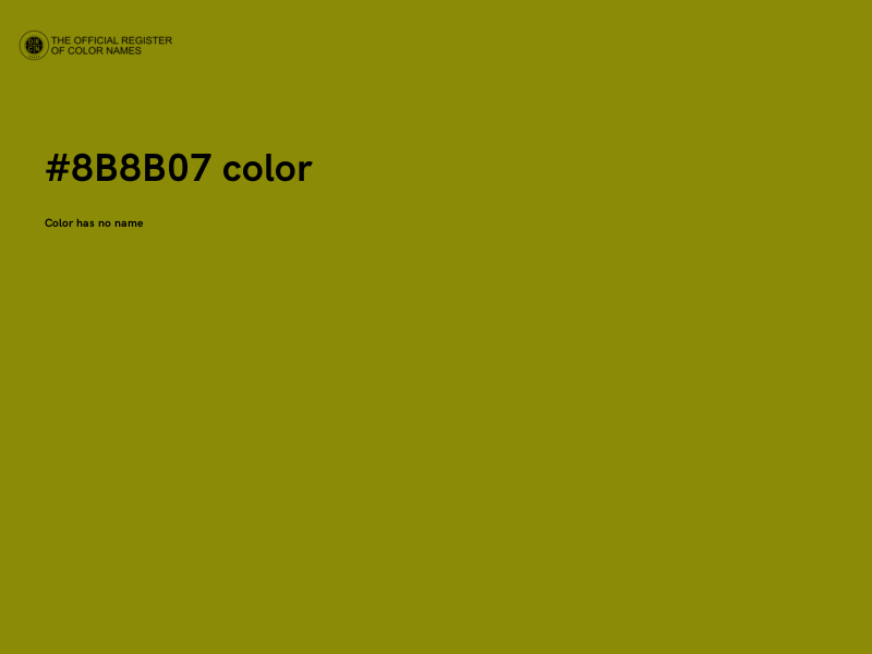 #8B8B07 color image