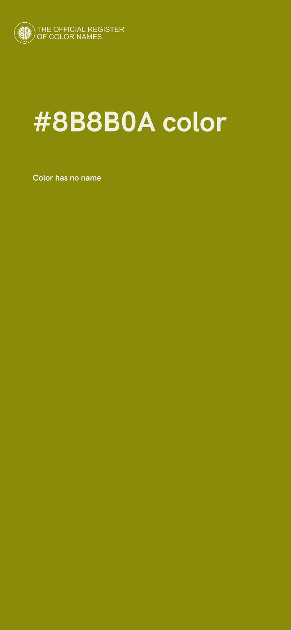 #8B8B0A color image
