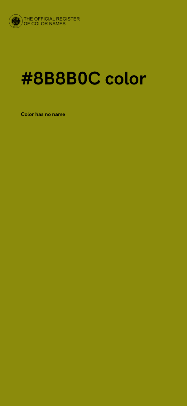 #8B8B0C color image