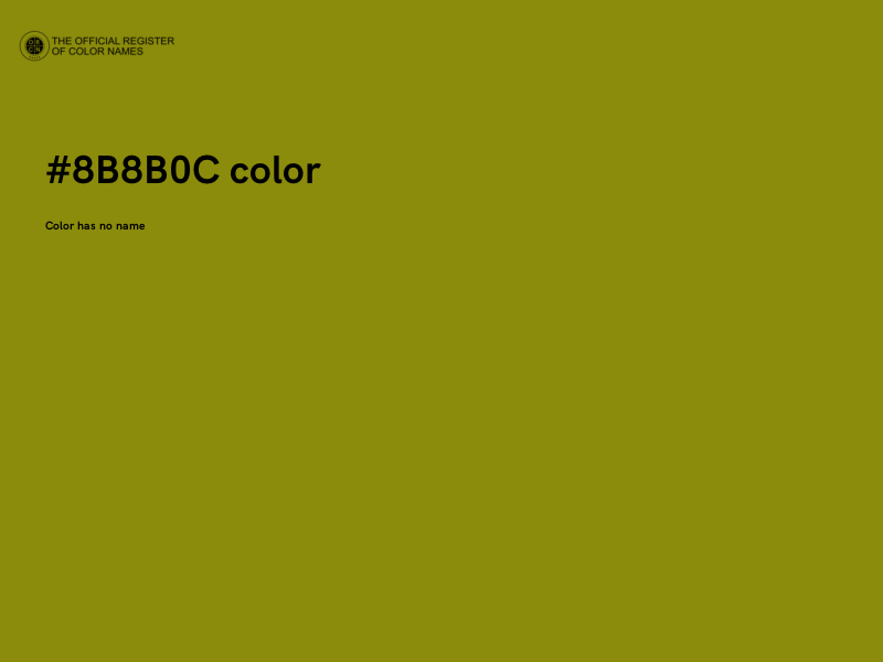 #8B8B0C color image