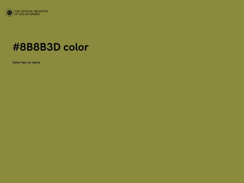 #8B8B3D color image