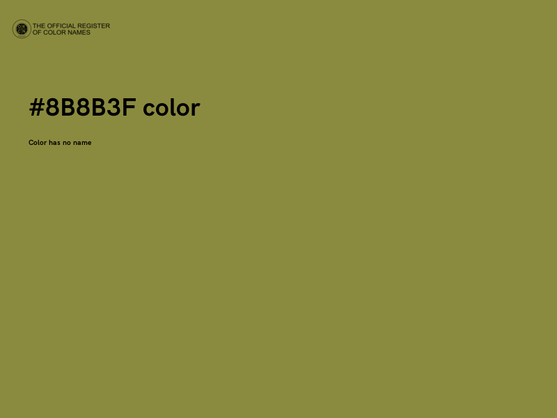 #8B8B3F color image