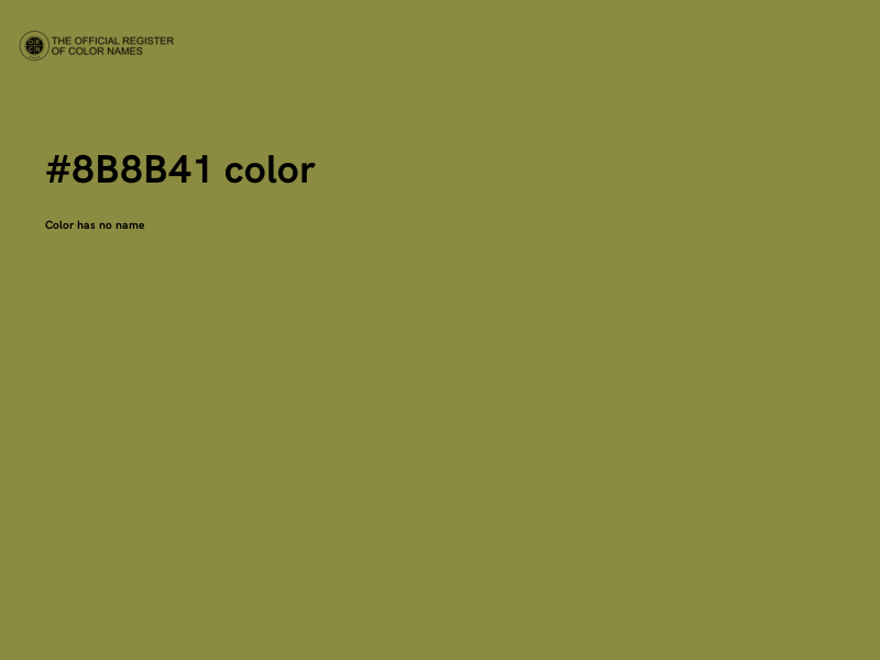 #8B8B41 color image