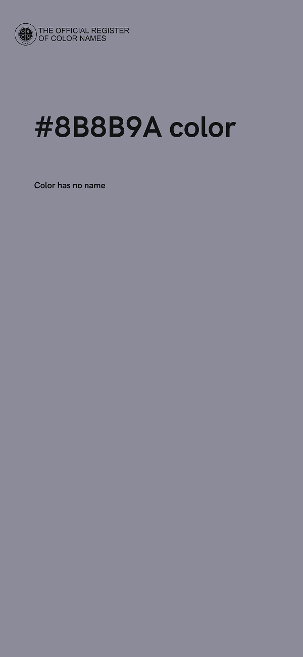 #8B8B9A color image